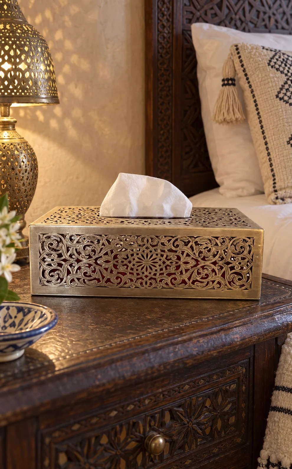 Boîte à mouchoirs Mellah filigranée