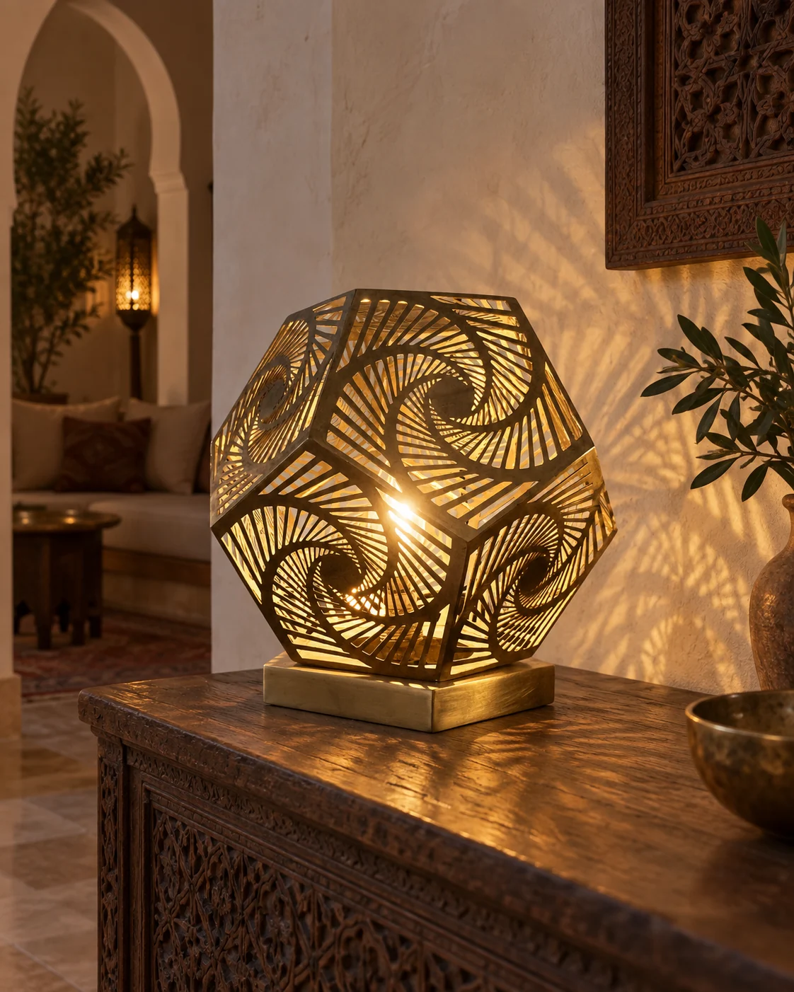 Lampe de table Bab Ftouh à spirale