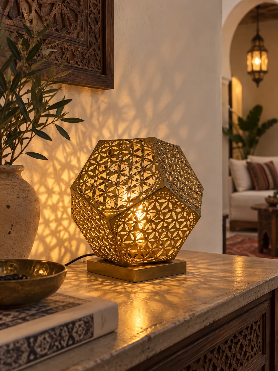 Lampe de table Bab Ftouh facettée