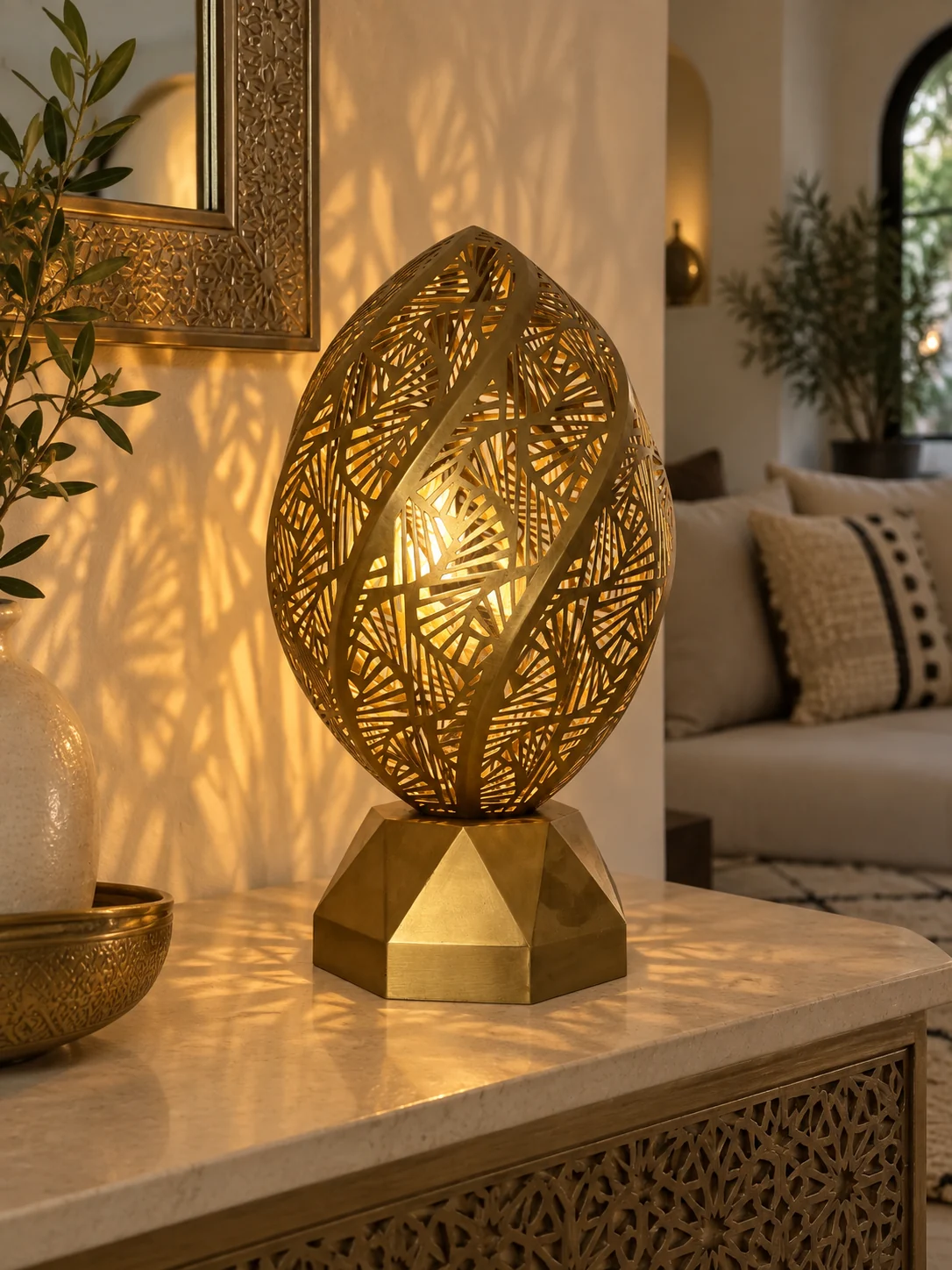 Lampe de table Bab Ftouh ovale