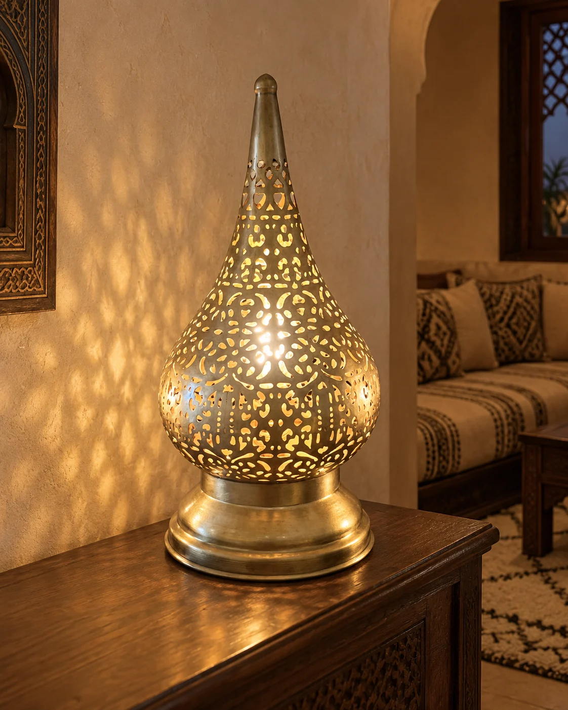 Lampe de table Chouara goutte effilée
