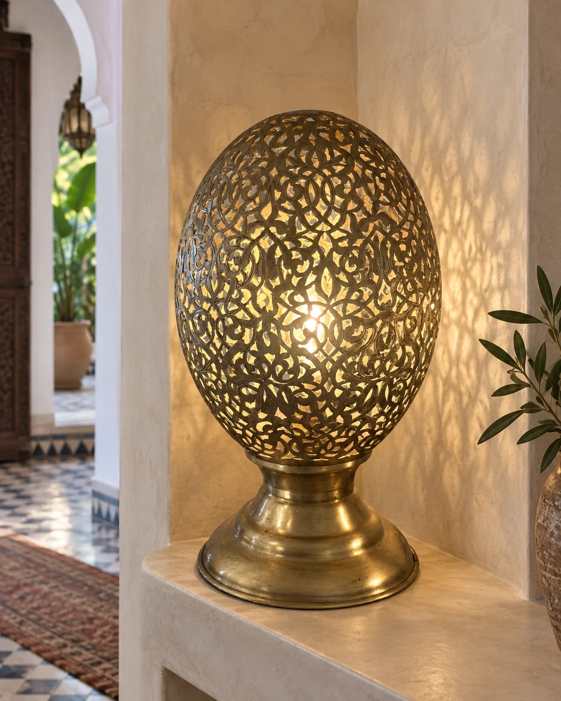 Lampe de table Chouara ovoïde — grand modèle