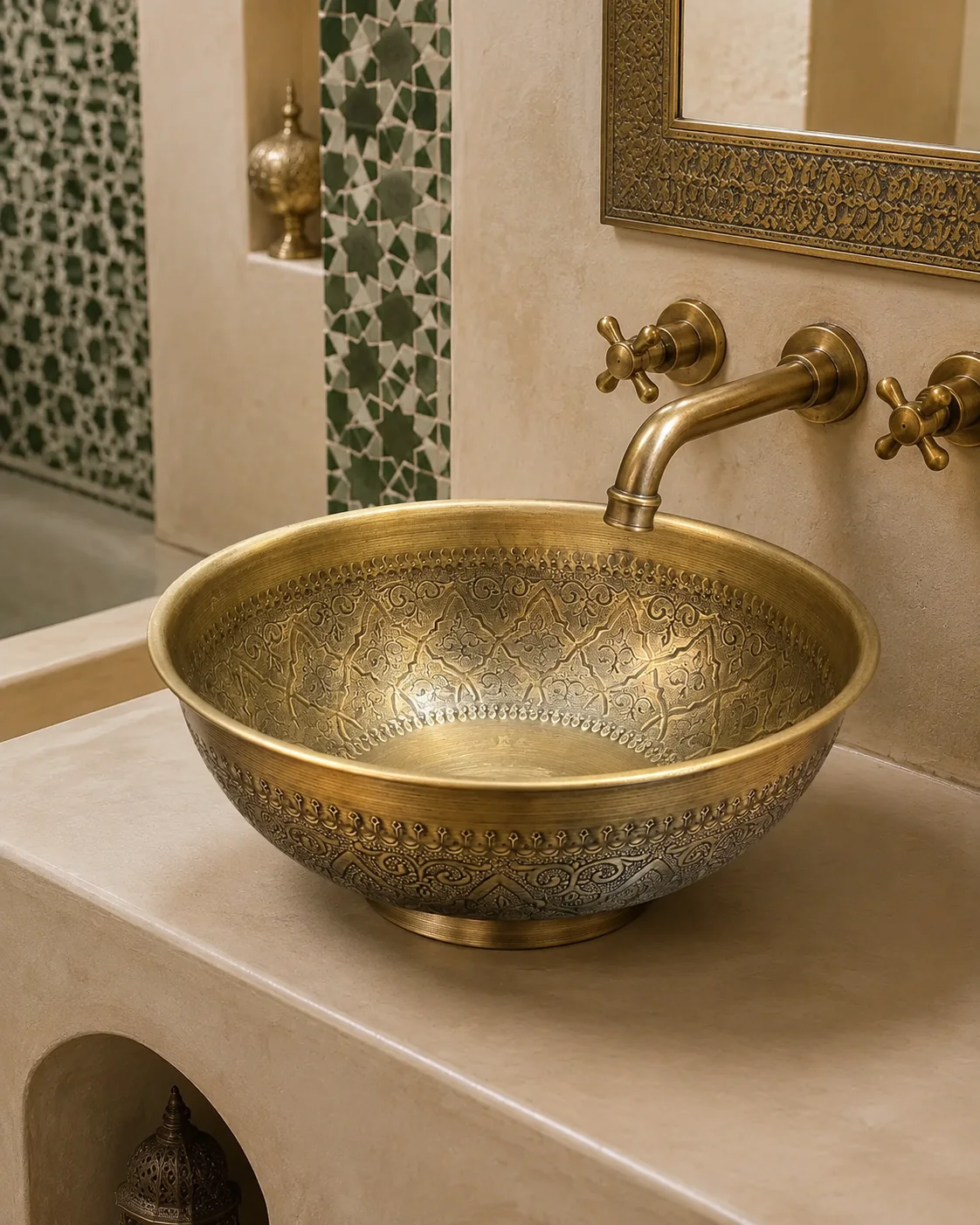 Hammam et bain marocain avec cuivre